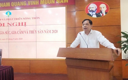 Bộ trưởng Nguyễn Xuân Cường phát biểu tại hội nghị (Ảnh: Bộ NN và PTNT)