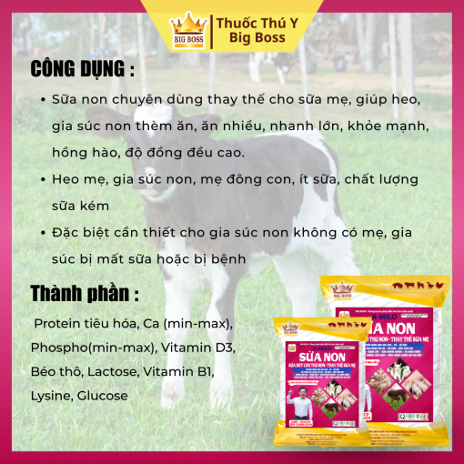 SỮA NON  (SỮA BỘT CHO THÚ NON  THAY THẾ SỮA MẸ) - 1KG. Chống còi cọc, chậm lớn, tăng  khung xương, da bóng mượt - Hình ảnh 2