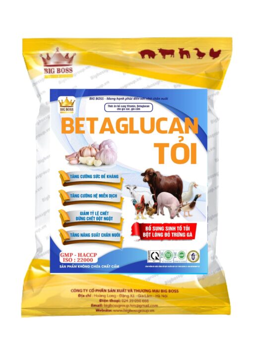 BETAGLUCAN TỎI THẢO DƯỢC -1KG. Tăng cường sức đề kháng ,tăng cường hệ  miễn dịch, giảm tỷ lệ chết dừng chết đột  ngộ.