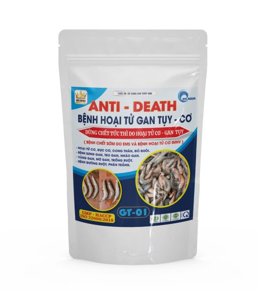 ANTI- DEATH KHẮC TINH HOẠI TỬ GAN TỤY- CƠ - 100g. Phòng và điều trị bệnh phân trắng, bệnh sưng gan, teo gan, nhão gan, mờ gan, trống ruột, hoại tử cơ, đục cơ, cong thân